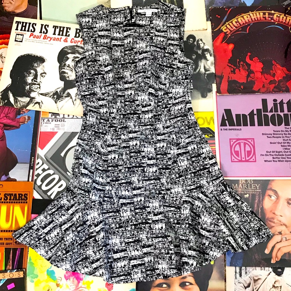 Diane Von Furstenberg Black and White Dress DVF